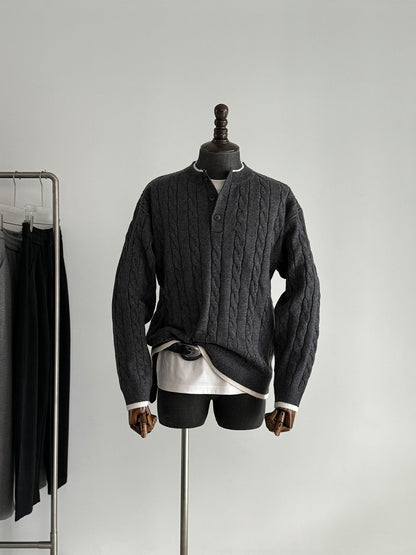 Casual Two-Piece Look Knit Top