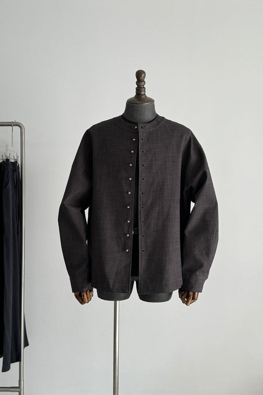 Structured Silhouette Pocket Shacket in Quiet Luxury Style
