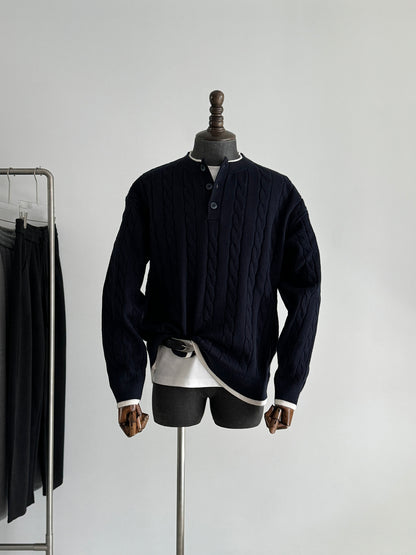 Casual Two-Piece Look Knit Top
